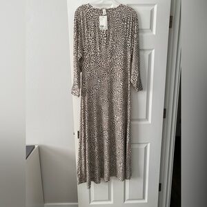 H&M leopard dress